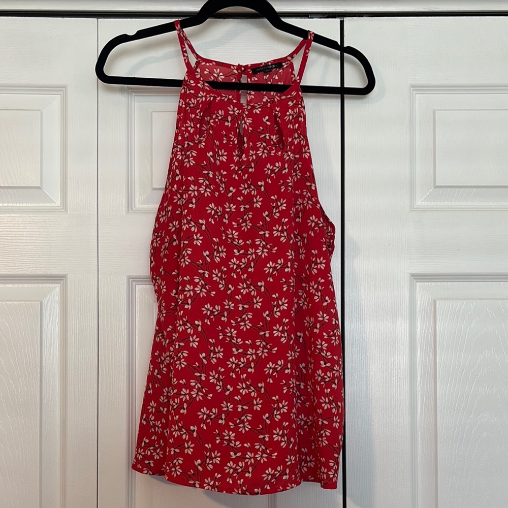 Papermoon Red and White Blouse with Chic Style
